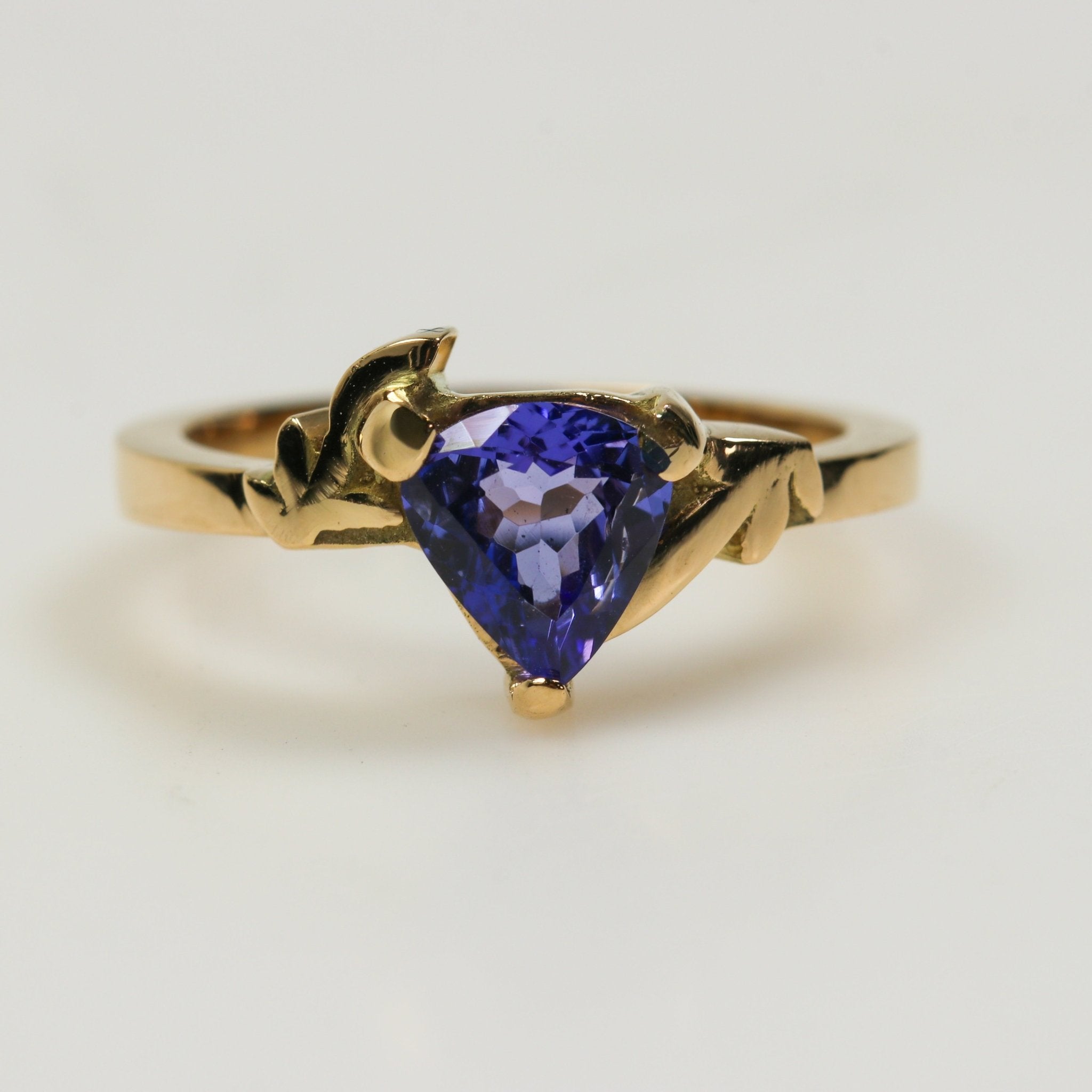 Anillo de Tanzanita en oro 18 k - Anillos