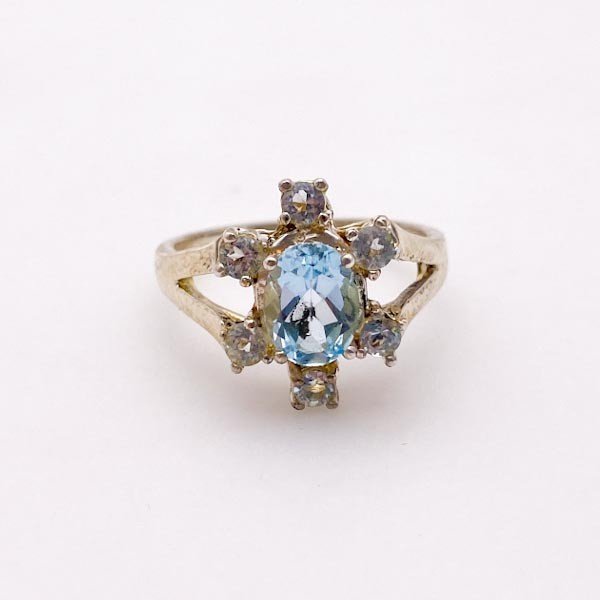 Anillo de Topacio Azul - Anillos