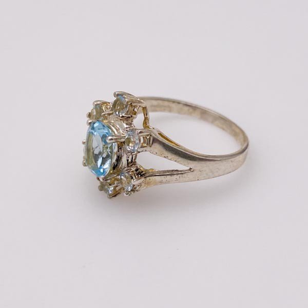 Anillo de Topacio Azul - Anillos