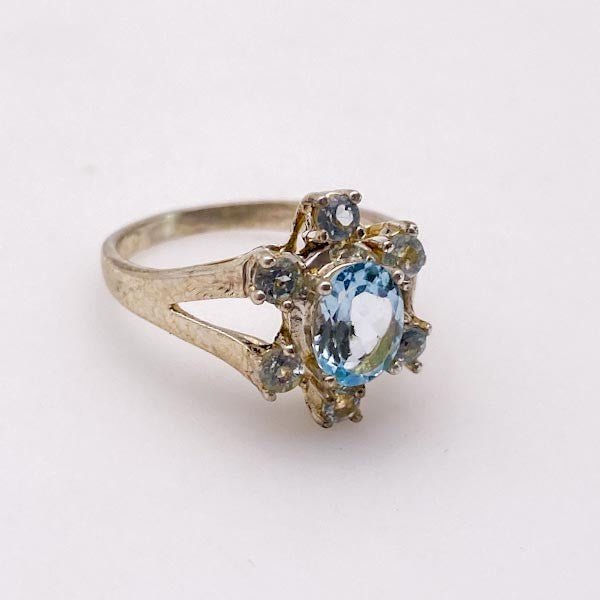 Anillo de Topacio Azul - Anillos