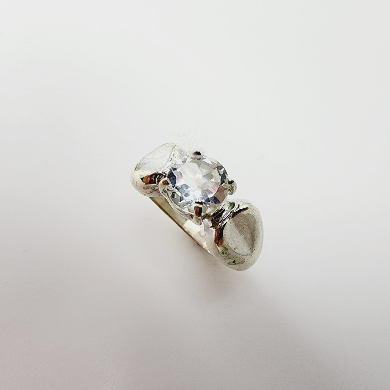 Anillo de topacio blanco - Anillos