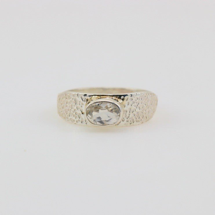 Anillo de Topacio Blanco - Anillos