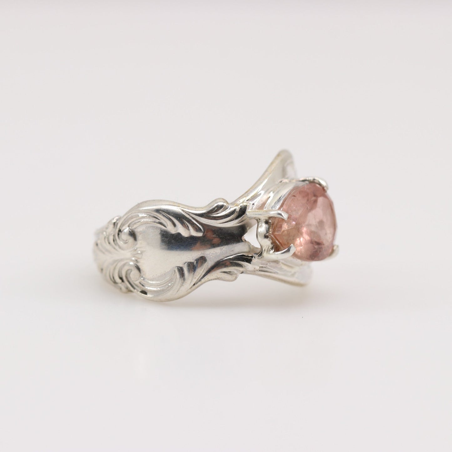 Anillo de Topacio Imperial vista lateral- Anillos