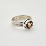 Anillo de Topacio Imperial Talla 24 vista lateral - Anillos