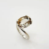 Anillo de Topacio Imperial en Plata 950 - Anillos