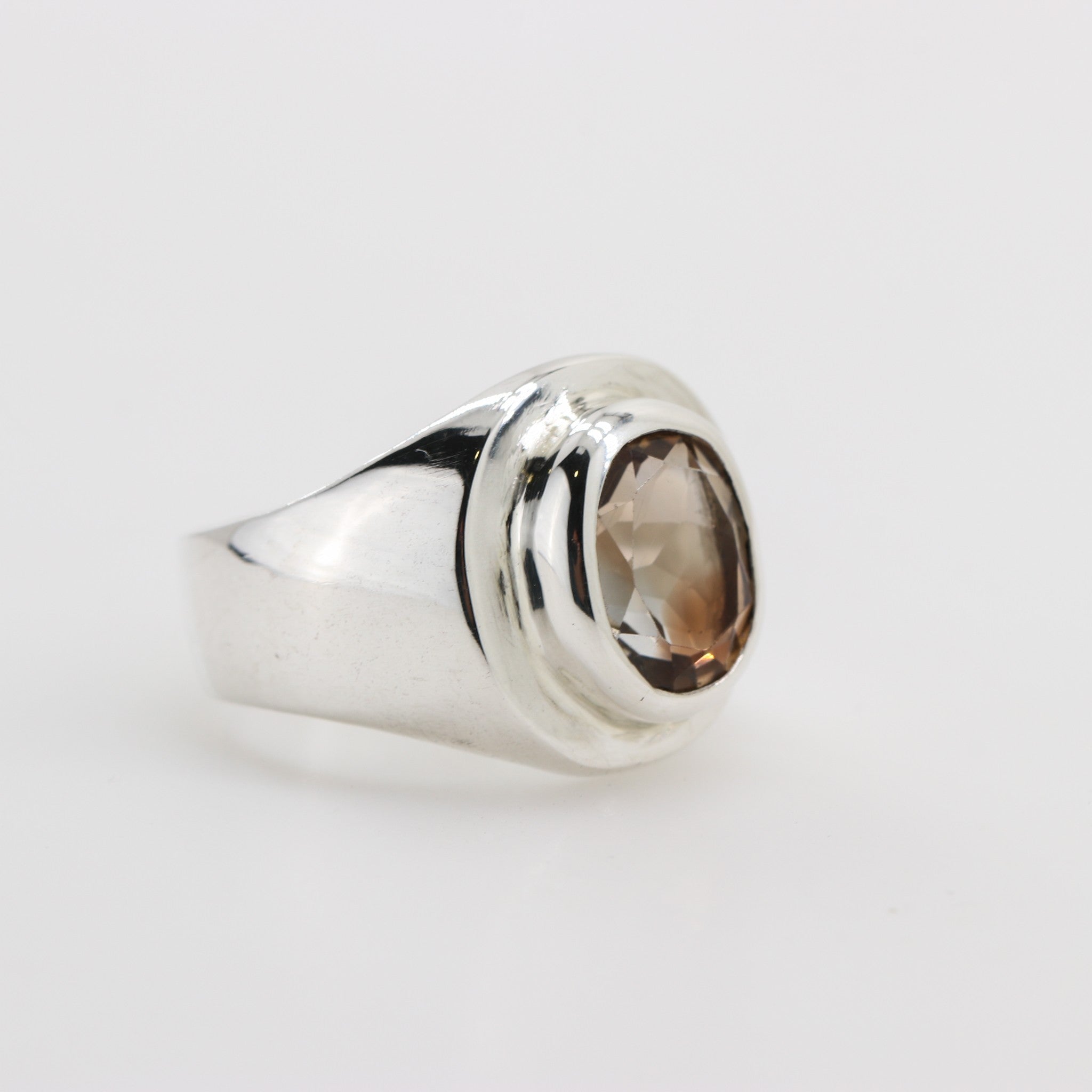 Anillo de Topacio Imperial bi-color - Anillos