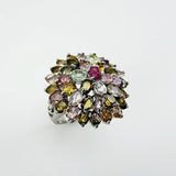 Anillo de Turmalina multicolores - Anillos