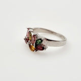 Anillo de Turmalina multicolores - Anillos