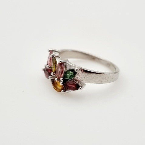 Anillo de Turmalina multicolores - Anillos