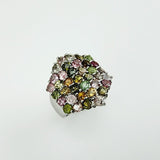 Anillo de Turmalina multicolores - Anillos