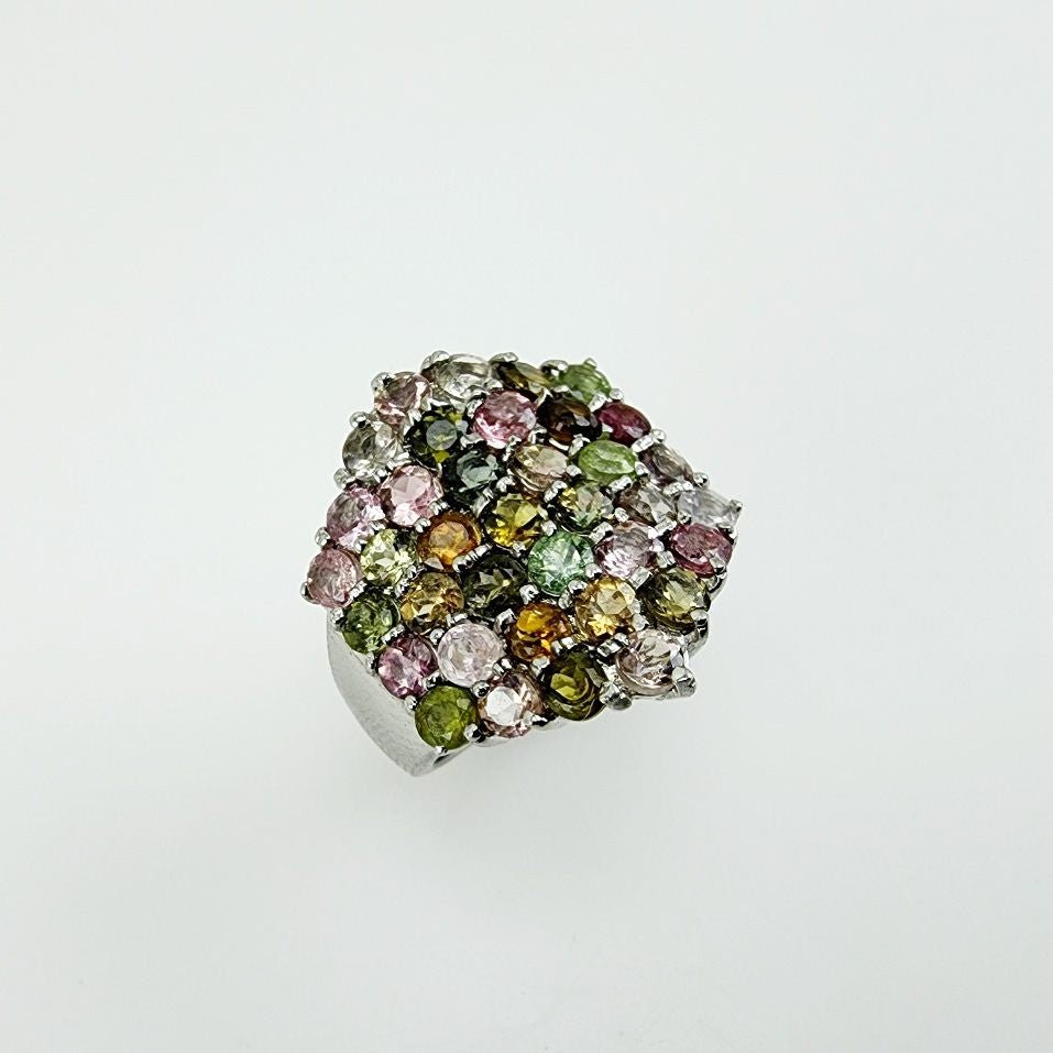Anillo de Turmalina multicolores - Anillos