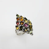 Anillo de Turmalina multicolores - Anillos