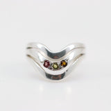 Anillo de Turmalina multicolores - Anillos
