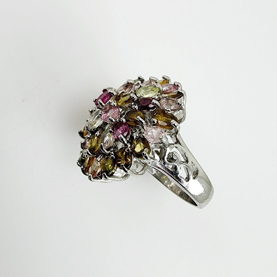 Anillo de Turmalina multicolores - Anillos