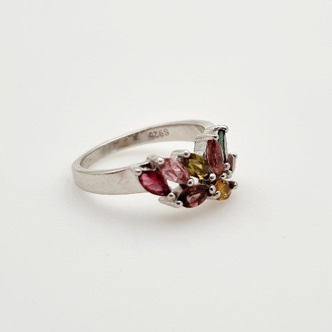 Anillo de Turmalina multicolores - Anillos