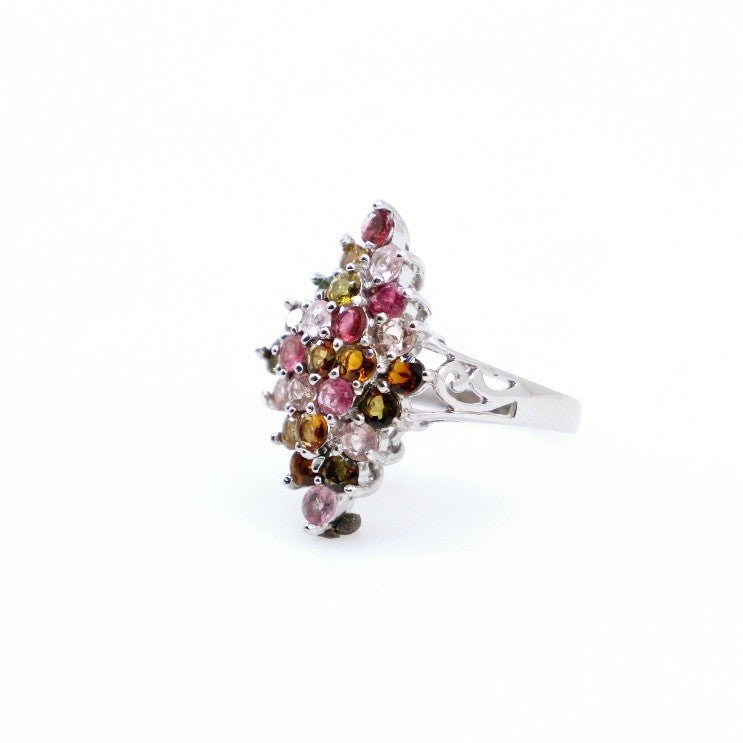 Anillo de Turmalina multicolores - Anillos