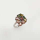 Anillo de Turmalina multicolores - Anillos