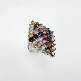 Anillo de Turmalina multicolores - Anillos
