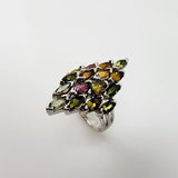 Anillo de Turmalina multicolores - Anillos