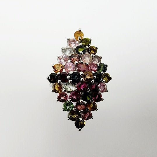 Anillo de Turmalina multicolores - Anillos
