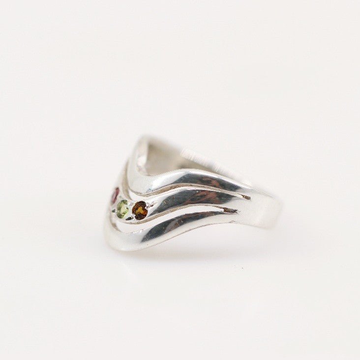 Anillo de Turmalina multicolores - Anillos