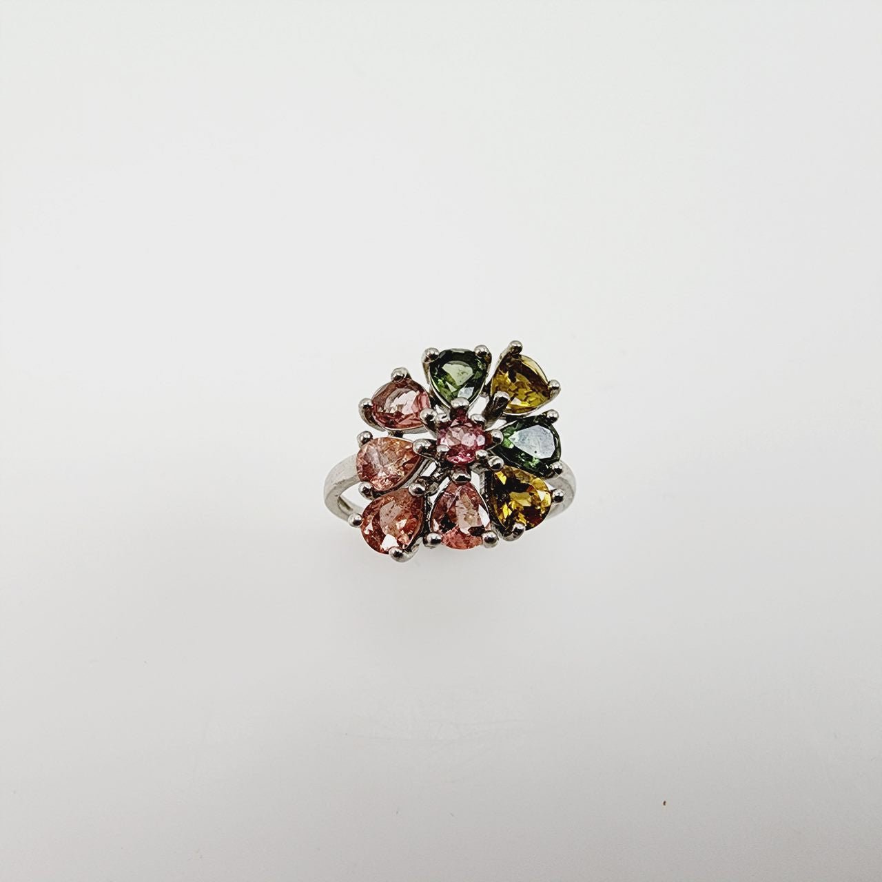 Anillo de Turmalina multicolores - Anillos