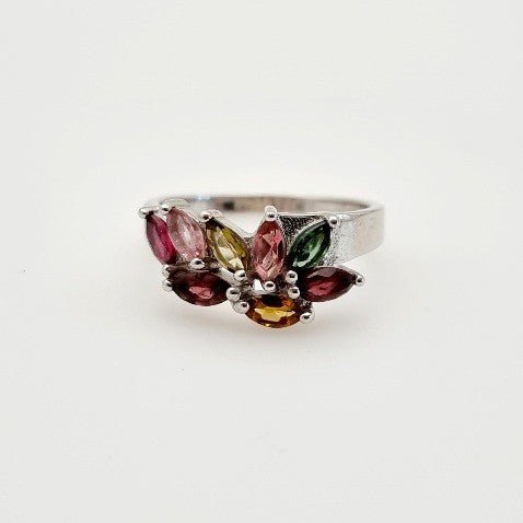 Anillo de Turmalina multicolores - Anillos