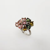 Anillo de Turmalina multicolores - Anillos