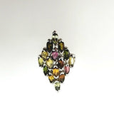 Anillo de Turmalina multicolores - Anillos