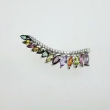 Anillo de Turmalina multicolores y cubic zirconia - Anillos