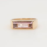 Anillo de Turmalina Rosa talla 20 en Oro 18k - Joyería de autor