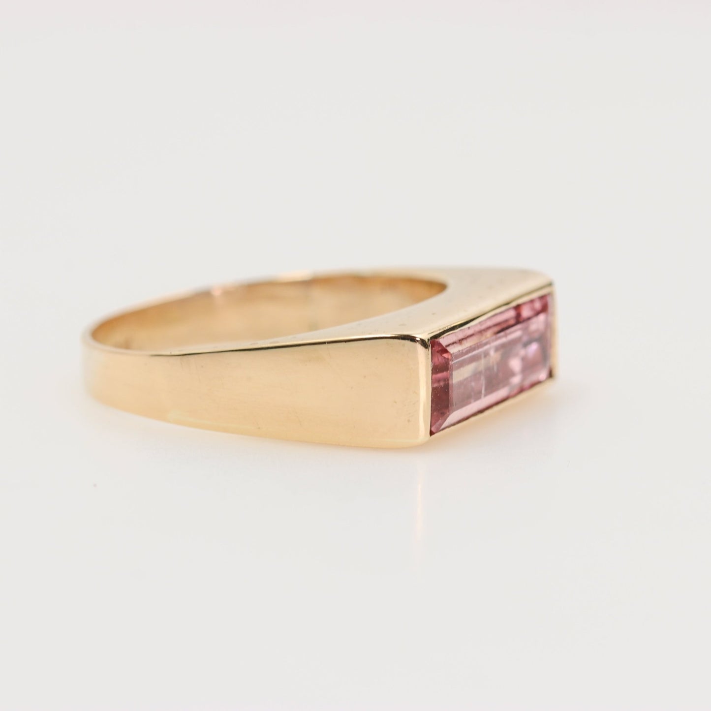 Anillo de Turmalina Rosa talla 20 en Oro 18k - Joyería de autor
