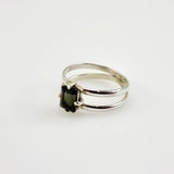 Anillo de Turmalina Verde en Plata 950 Talla 19 - Anillos