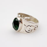 Anillo de Turmalina Verde - Anillos