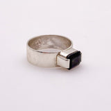 Anillo de Turmalina Verde en Plata 950 Talla 16 - Anillos
