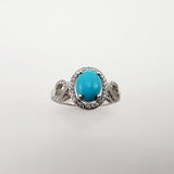 Anillo de Turquesa y cubic zirconia - Anillos