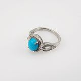 Anillo de Turquesa y cubic zirconia - Anillos
