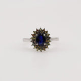Anillo de Zafiro azul y amarillo - Anillos