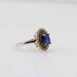 Anillo de Zafiro azul y amarillo - Anillos