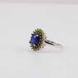 Anillo de Zafiro azul y amarillo - Anillos