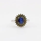 Anillo de Zafiro azul y amarillo - Anillos