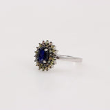 Anillo de Zafiro azul y amarillo - Anillos