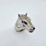 Anillo de Zafiro azul y amarillo - Anillos