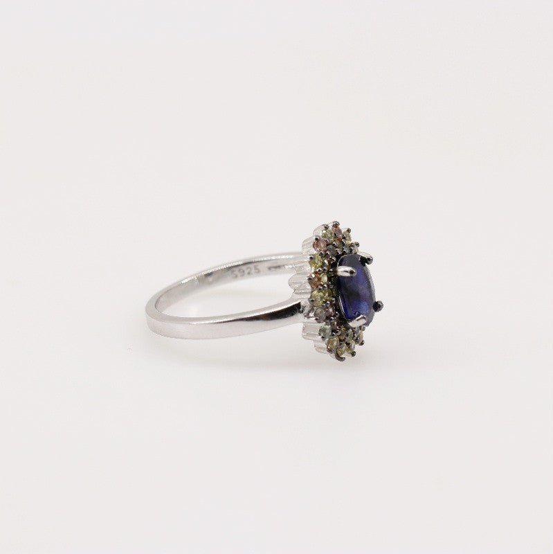 Anillo de Zafiro azul y amarillo - Anillos