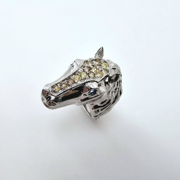 Anillo de Zafiro azul y amarillo - Anillos