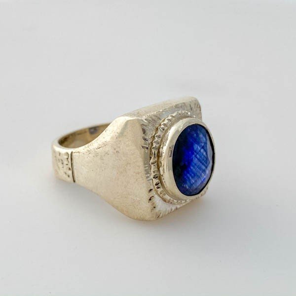 Anillo de Zafiro Sello - Anillos