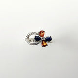 Anillo de Zafiro, Turmalinas y Zirconia cúbica - Anillos