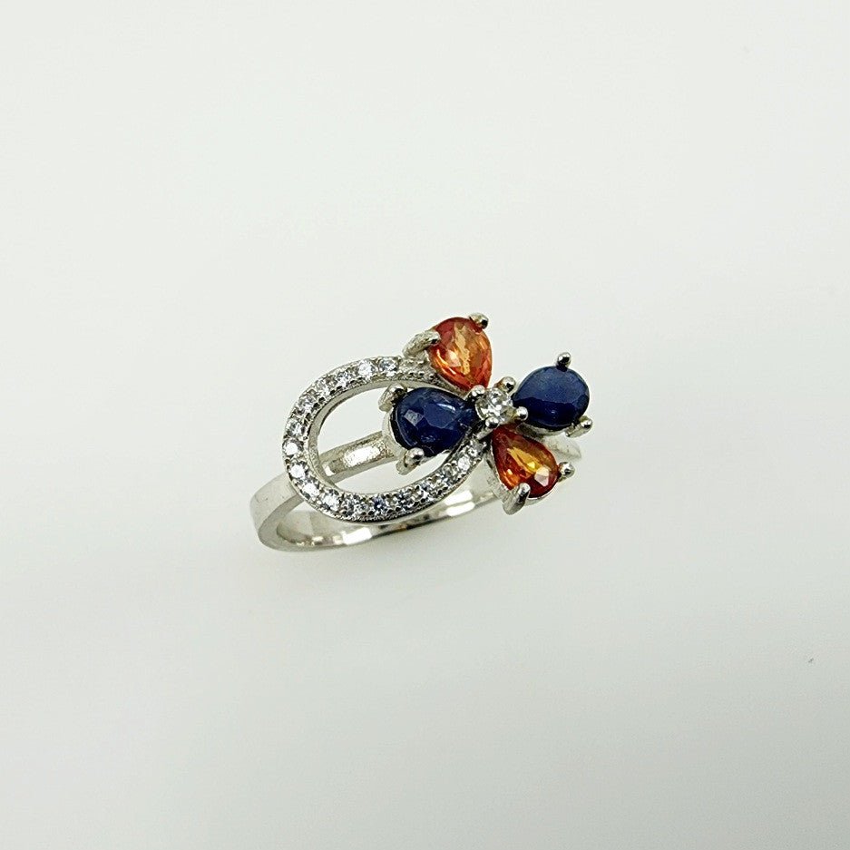 Anillo de Zafiro, Turmalinas y Zirconia cúbica - Anillos
