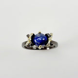 Anillo de Zafiro y Zirconia cúbica - Anillos