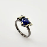 Anillo de Zafiro y Zirconia cúbica - Anillos